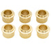 Musiclily Ultra Solid Brass 9.2mm Vintage Style Tuner Bushings Tuning Pegs Ferrules for Fender Style Electric Guitar, Set of 6 Musiclily Ultra