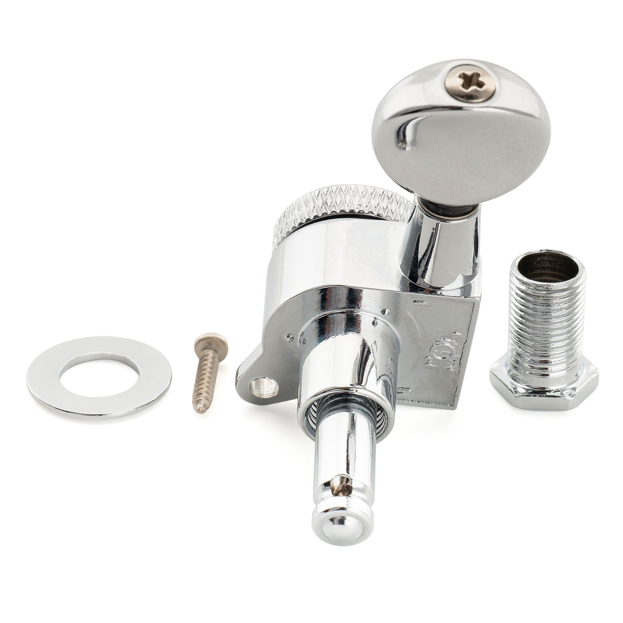 Musiclily Pro R18K-02 6-в-ряд 18:1 соотношение, полностью запечатанные блокирующие машинки, колки с винтами под винтажную овальную кнопку и наклоном 45° для электрогитары в стиле Strat или Tele