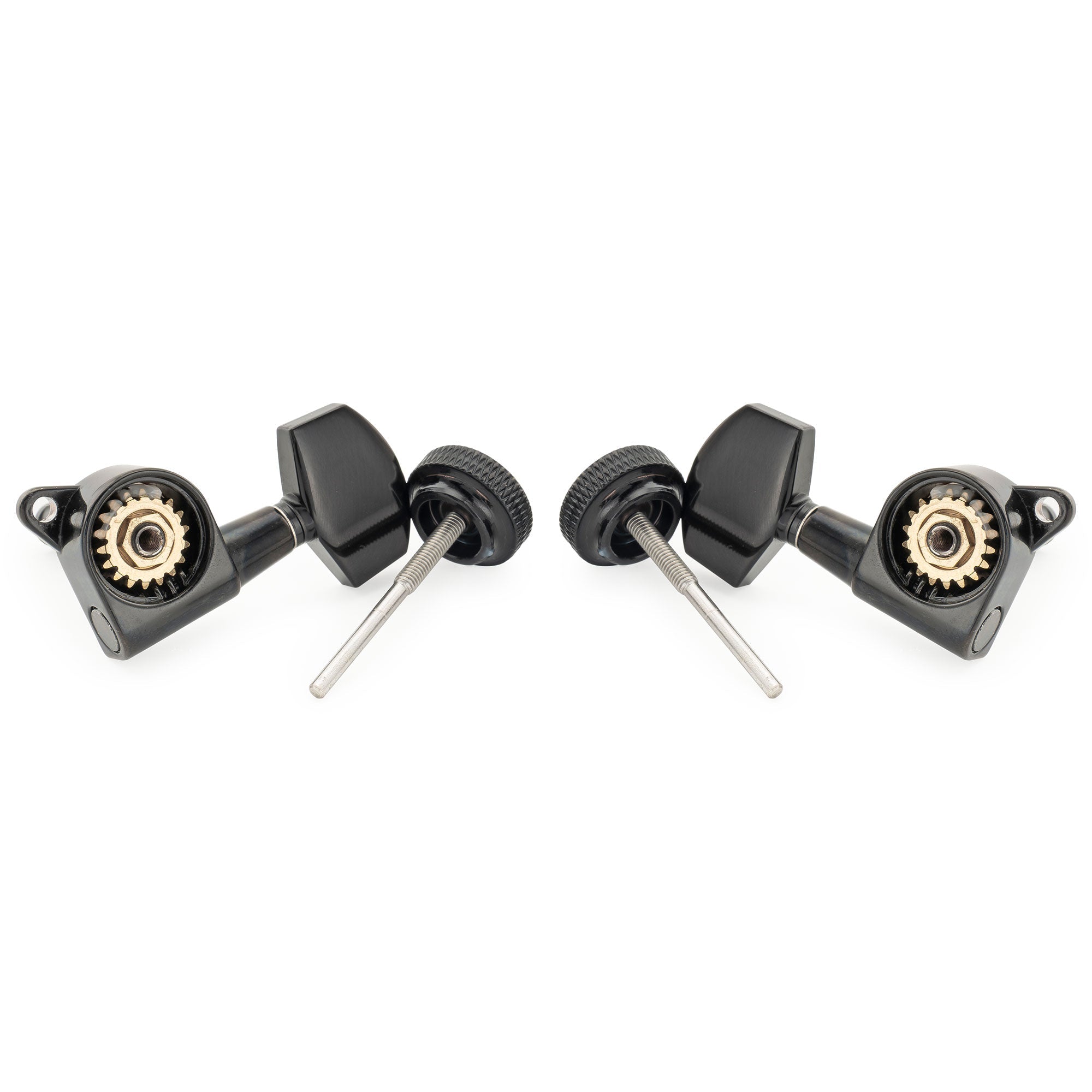 Musiclily Pro R18K 3R3L 18:1 Ratio Full Sealed Locking Machine Heads Tuners Tuning Pegs Keys with Big Hex Button 45 Degree Screw for Acoustic Electric Guitar Musiclily Pro