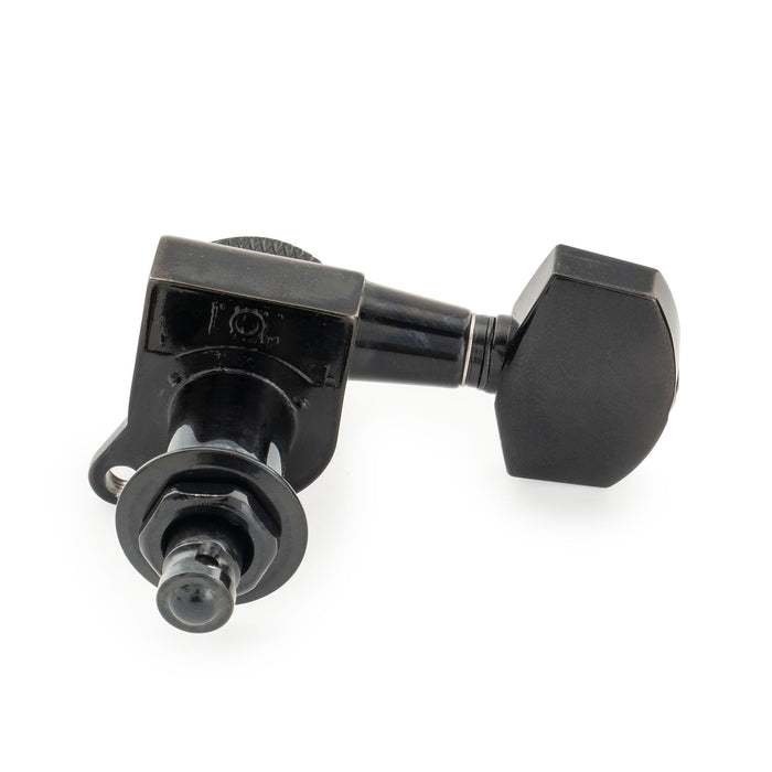 Musiclily Pro R18K Single 18:1 Ratio Full Sealed Locking Machine Head Treble Side Tuner Tuning Peg Key with Big Hex Button 45 Degree Screw for Acoustic Electric Guitar