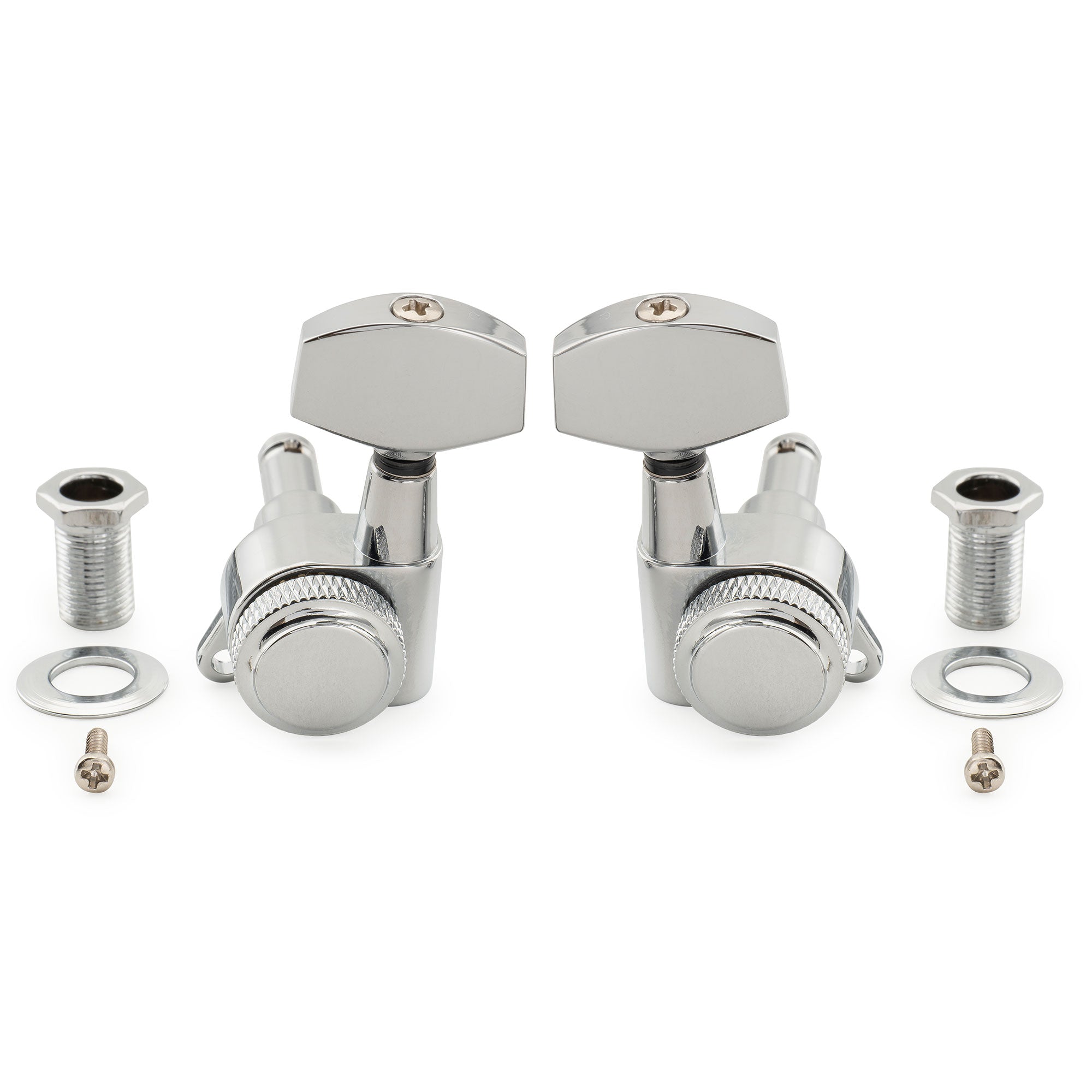 Musiclily Pro R18K-05 3R3L 18:1 соотношение, полностью герметичные блокирующие машинки, колки, тюнеры, ключи с большим шестигранным кнопкой, винт под 45°, для акустической и электрогитары
