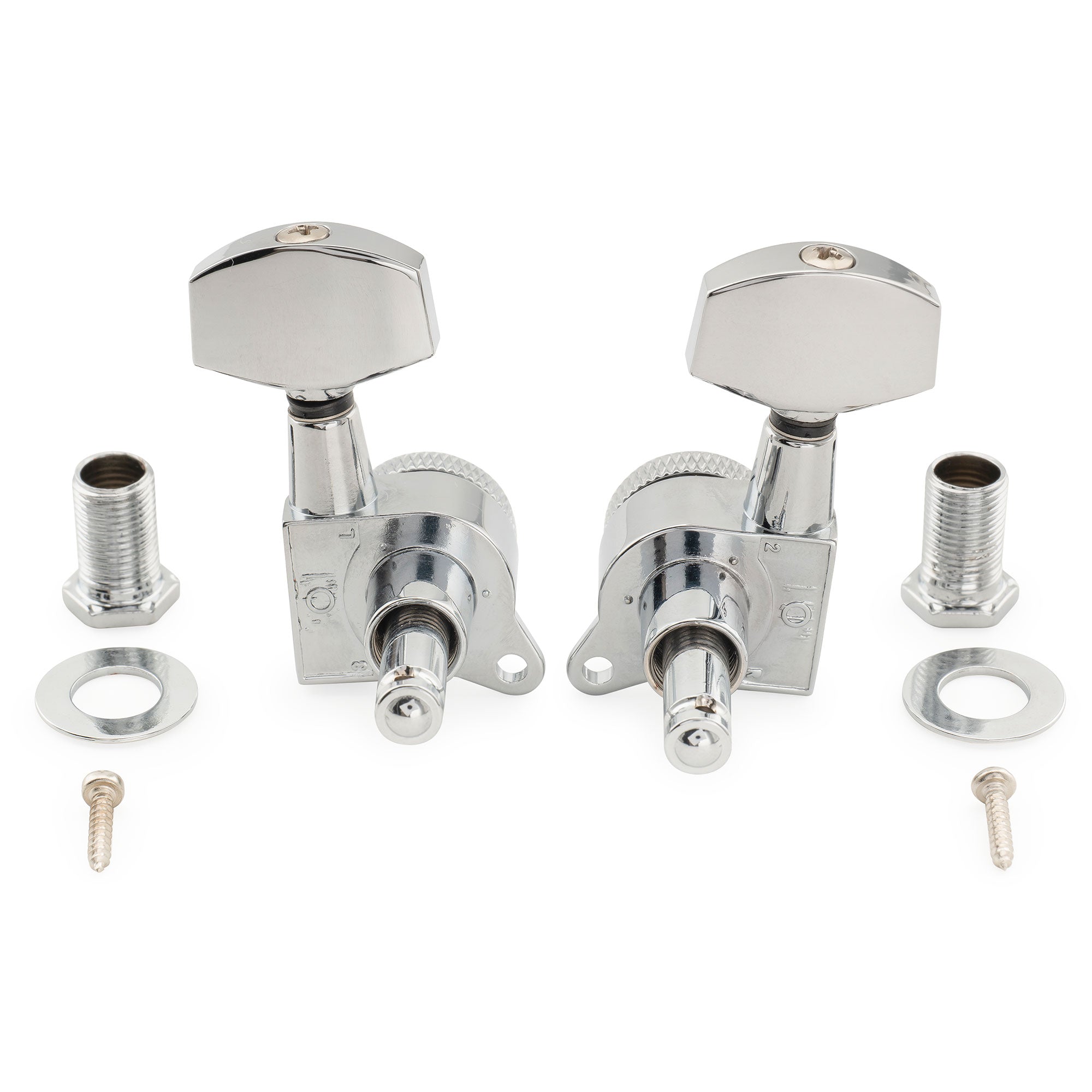 Musiclily Pro R18K-05 3R3L 18:1 соотношение, полностью герметичные блокирующие машинки, колки, тюнеры, ключи с большим шестигранным кнопкой, винт под 45°, для акустической и электрогитары