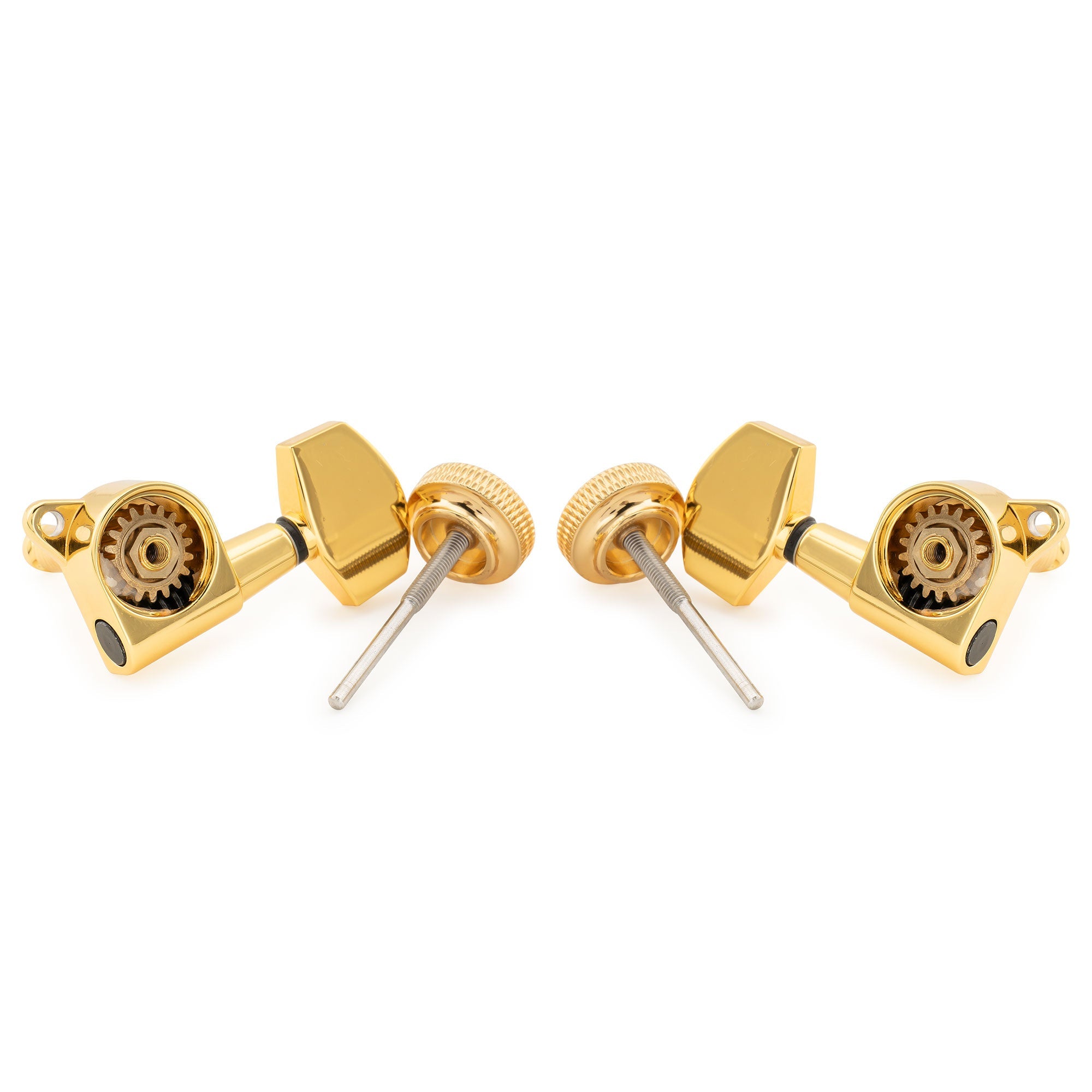 Musiclily Pro R18K-05 3R3L 18:1 соотношение, полностью герметичные блокирующие машинки, колки, тюнеры, ключи с большим шестигранным кнопкой, винт под 45°, для акустической и электрогитары