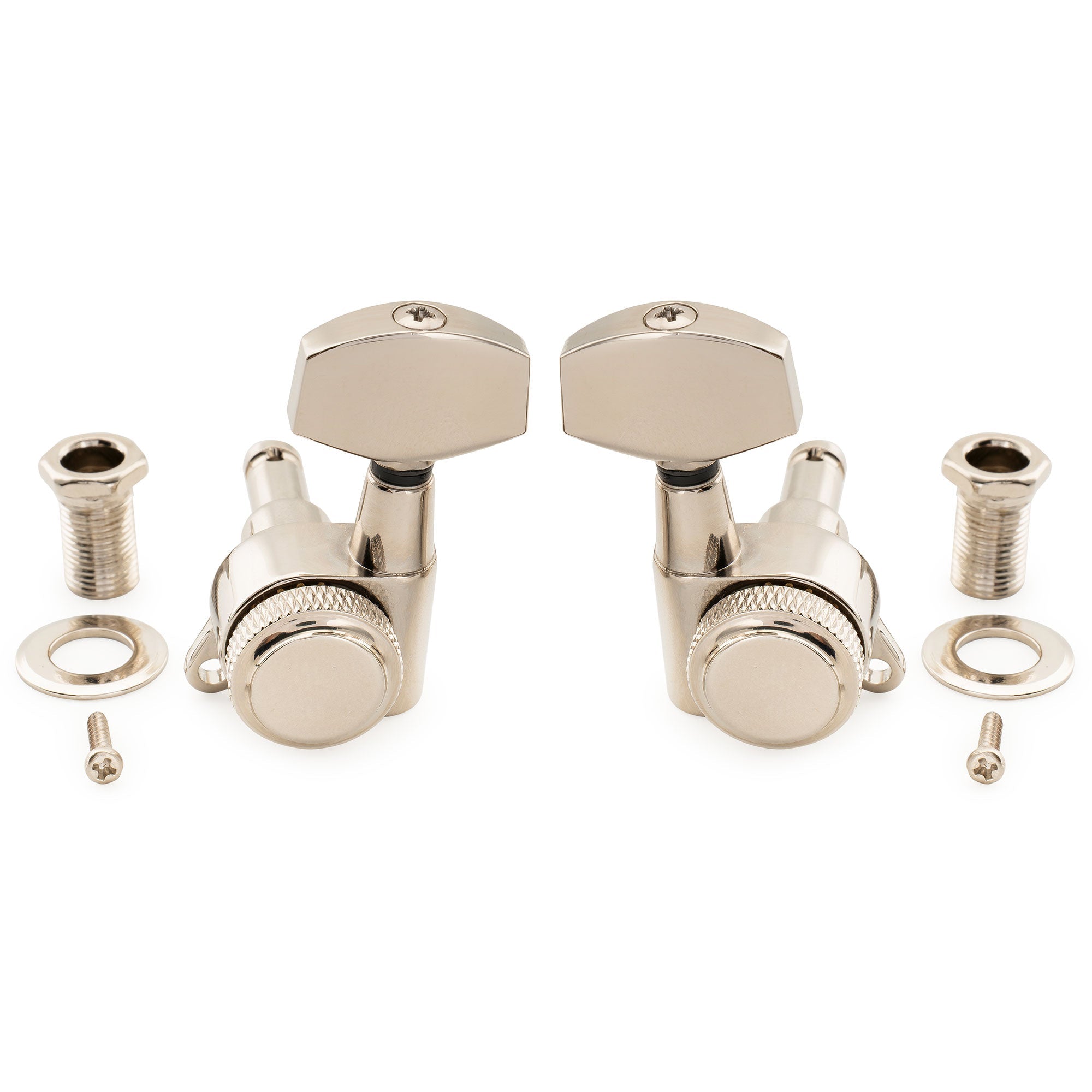 Musiclily Pro R18K-05 3R3L 18:1 соотношение, полностью герметичные блокирующие машинки, колки, тюнеры, ключи с большим шестигранным кнопкой, винт под 45°, для акустической и электрогитары