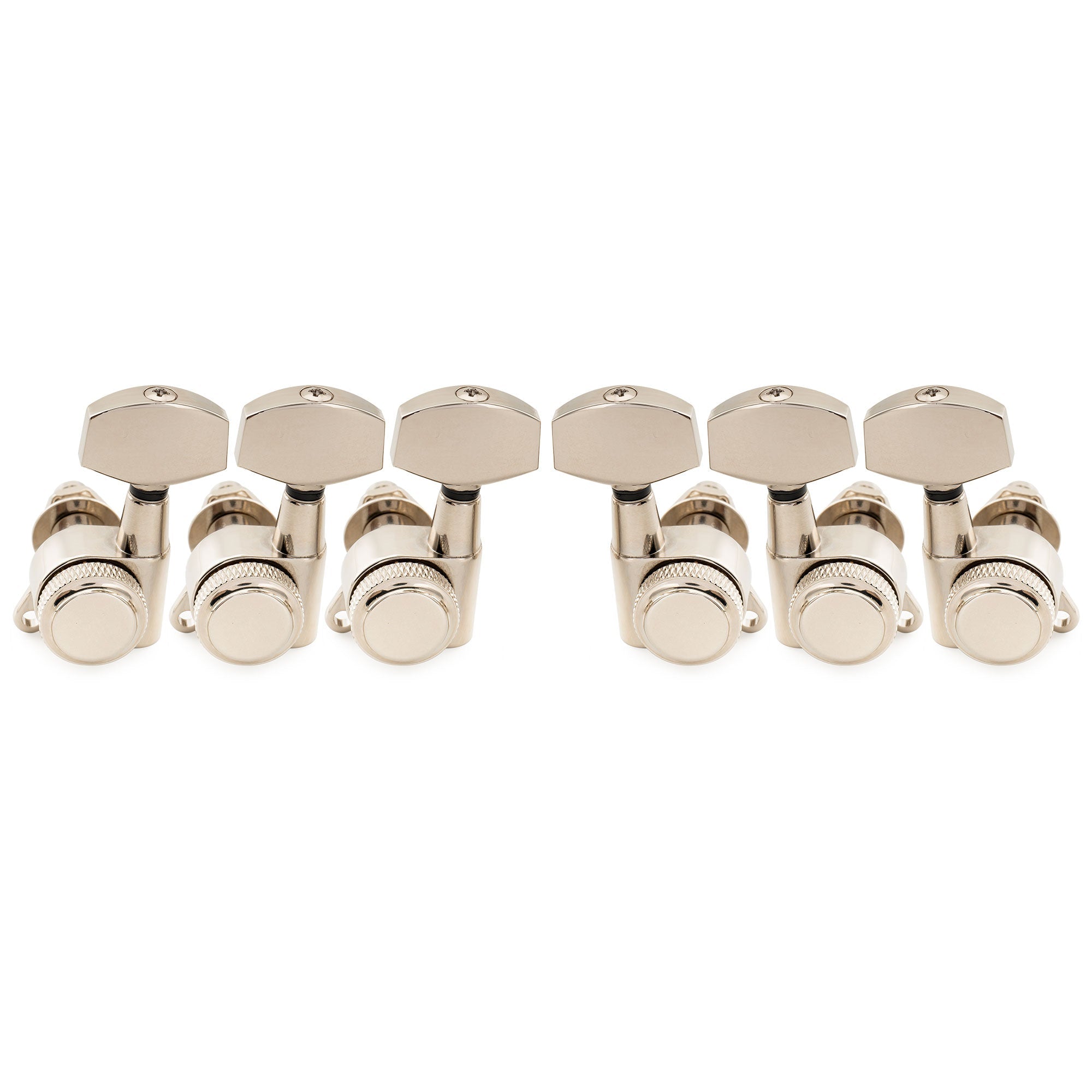 Musiclily Pro R18K 3R3L 18:1 Ratio Full Sealed Locking Machine Heads Tuners Tuning Pegs Keys with Big Hex Button 45 Degree Screw for Acoustic Electric Guitar Musiclily Pro