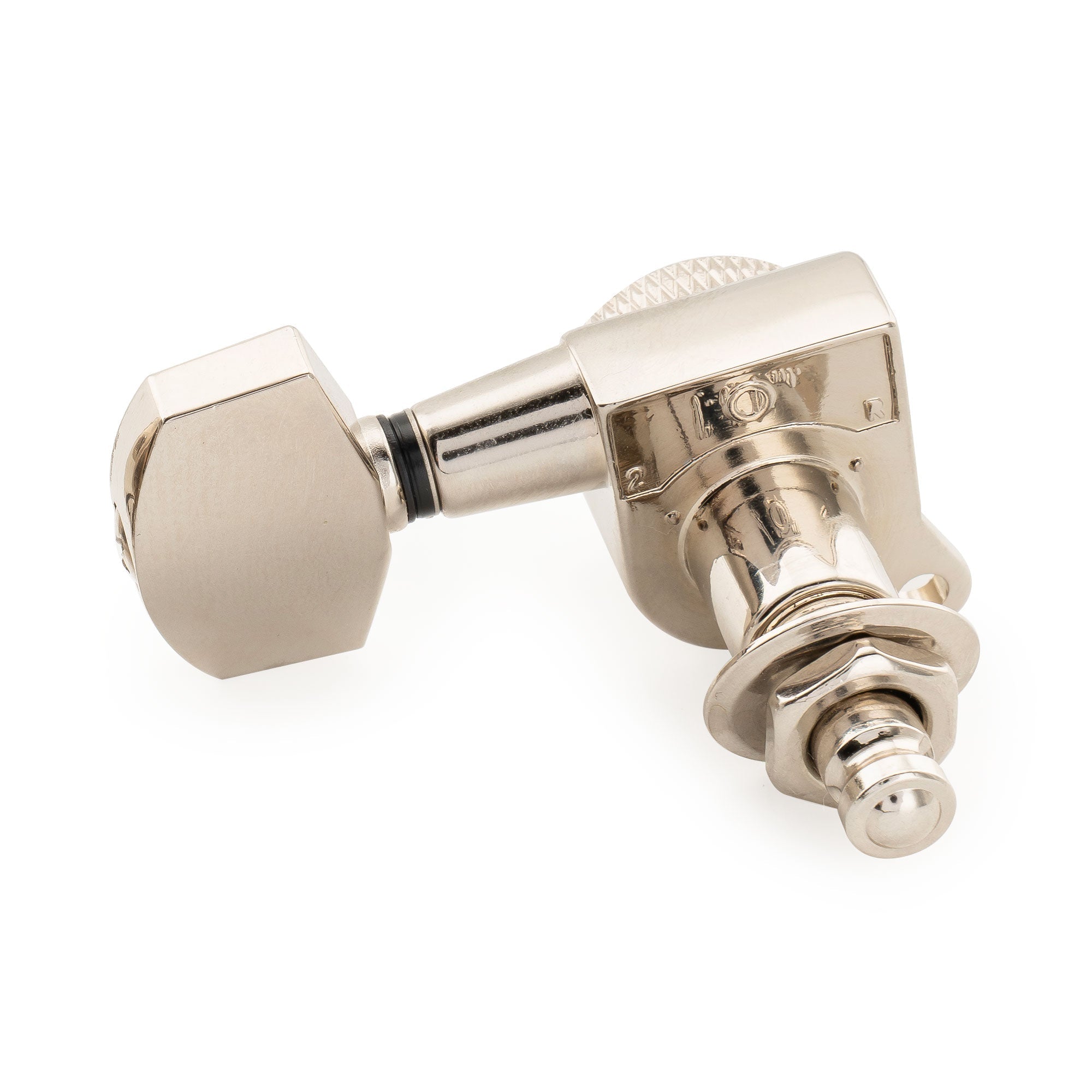 Musiclily Pro R18K Single 18:1 Ratio Full Sealed Locking Machine Head Bass Side Tuner Tuning Peg Key with Big Hex Button 45 Degree Screw for Acoustic Electric Guitar Musiclily Pro
