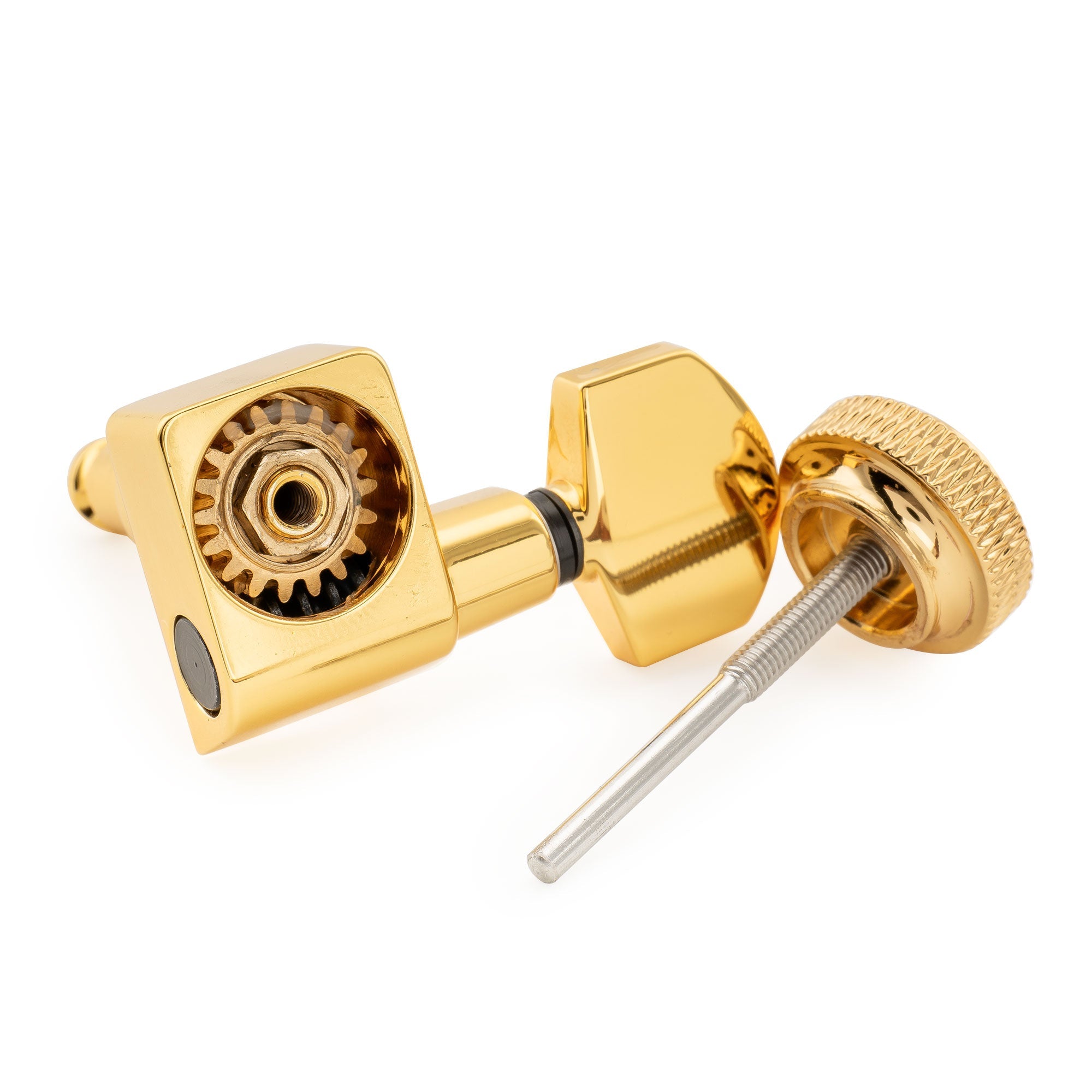 Musiclily Pro R18K-06 Одиночная 18:1 соотношение полностью герметичные блокирующие машинные головки, тюнеры, ключи с шестигранной кнопкой, винт под 45 градусов для электрогитары в стиле Fender Strat Tele