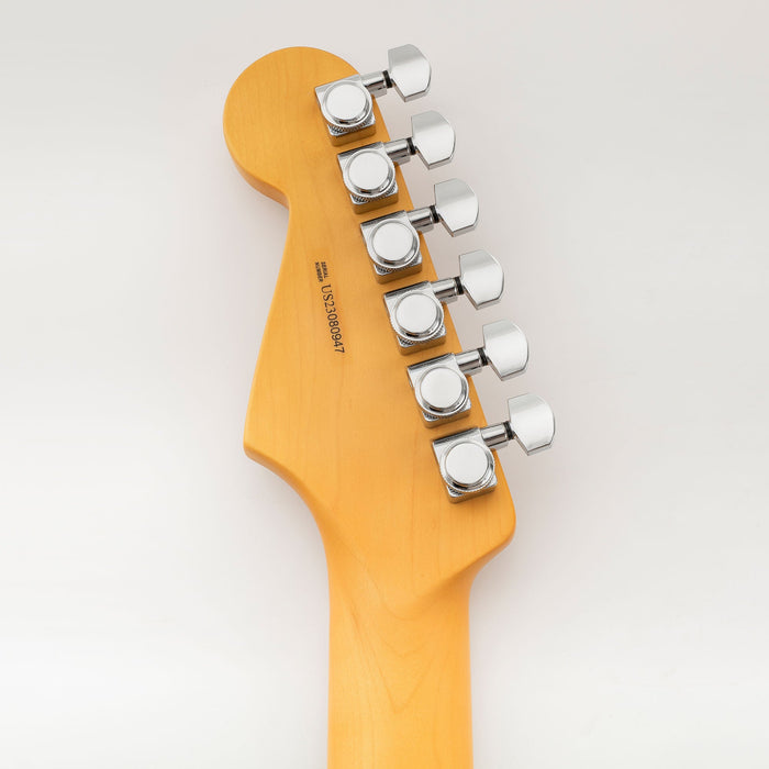 Musiclily Pro Single 18:1 Ratio 2-Pin Full Sealed Locking Machine Head Bass Side Tuner Tuning Peg Key with Hex Button for Fender Strat Tele Style Electric Guitar