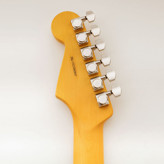Musiclily Pro R18K Single 18:1 Ratio 2-Pin Full Sealed Locking Machine Head Bass Side Tuner Tuning Peg Key with Hex Button for Fender Strat Tele Style Electric Guitar
