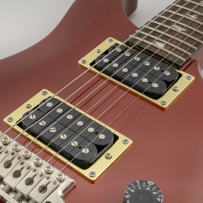 Musiclily Basic 鋼製 フラットボトム ハムバッカー ピックアップマウントリングセット エスカッション クリーム PRS/Epiエレキギター用 クローム(2個セット)