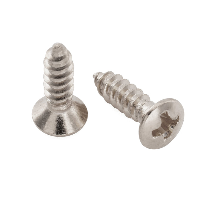 Musiclily Ultra 2.5x10mm Stainless Steel Truss Rod Cover Mounting Screws Countersunk for Epi Style Electric Guitar (Set of 10)