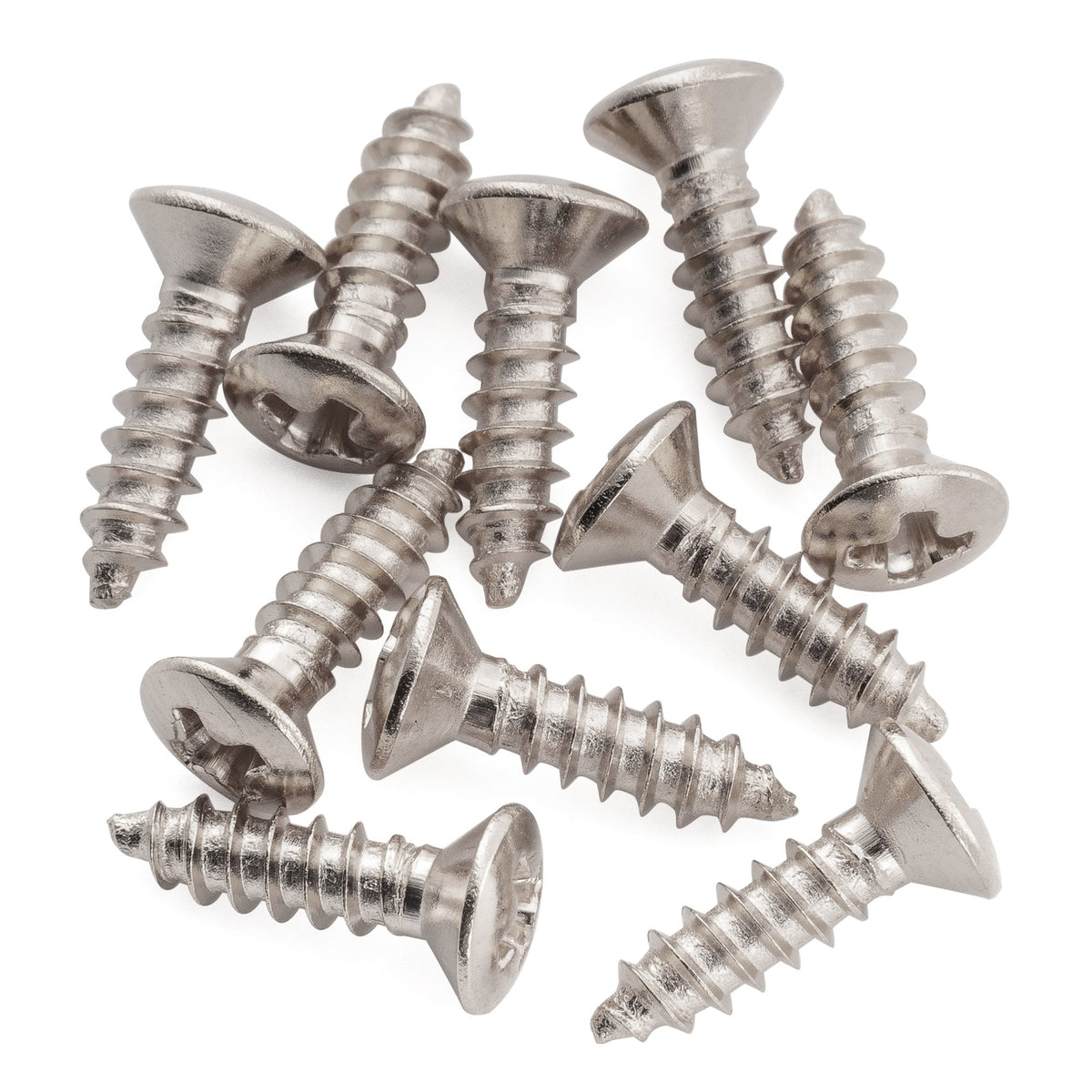Musiclily Ultra 2.5x10mm Stainless Steel Truss Rod Cover Mounting Screws Countersunk for Epi Style Electric Guitar (Set of 10) Musiclily Ultra