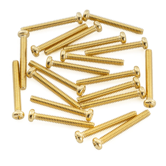 Musiclily Ultra UNC#3-48X0.78 Inch (2.5x20mm) Stainless Steel Humbucker Pickup Mounting Screws for Fender USA and MIM Electric Guitar (Set of 20)
