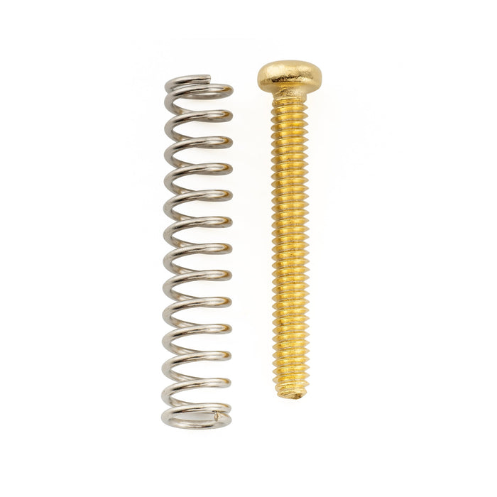 Musiclily Ultra UNC#3-48X0.78 Inch (2.5x20mm) Stainless Steel Humbucker Pickup Mounting Screws and Springs Set for Fender USA and MIM Electric Guitar (Set of 4)