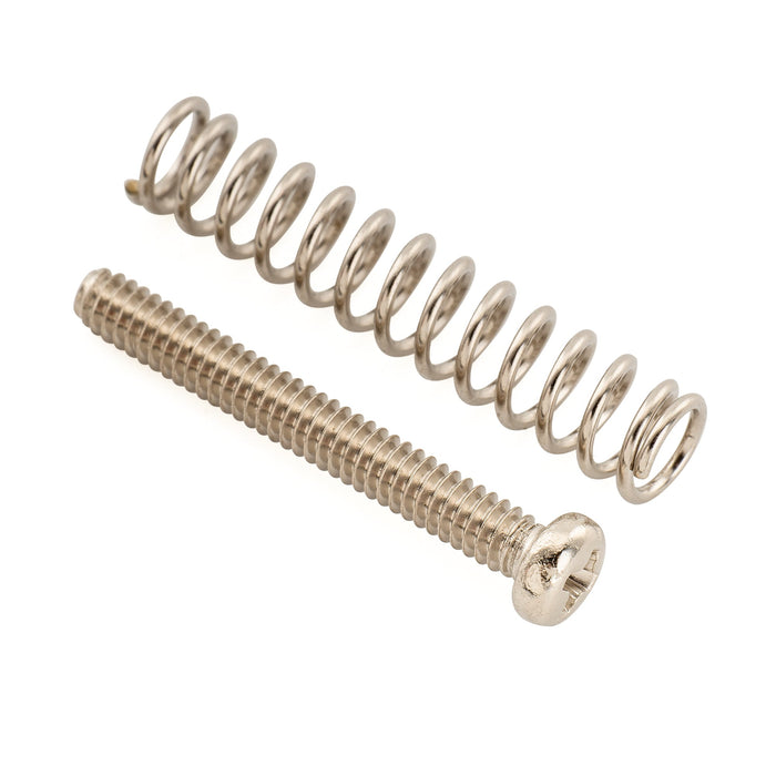 Musiclily Ultra UNC#3-48X0.78 Inch (2.5x20mm) Stainless Steel Humbucker Pickup Mounting Screws and Springs Set for Fender USA and MIM Electric Guitar (Set of 4)
