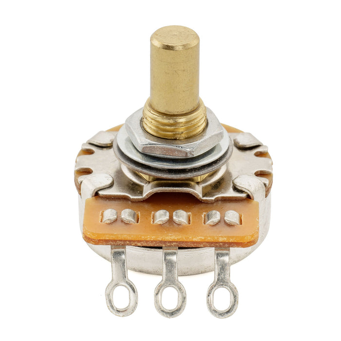 Musiclily Pro HD B250K ポット 黄銅製 メトリック ソリッド ショートシャフト 6.5mm リニアテーパー ポテンショメーター エレキギター/ベース用 (10個セット)