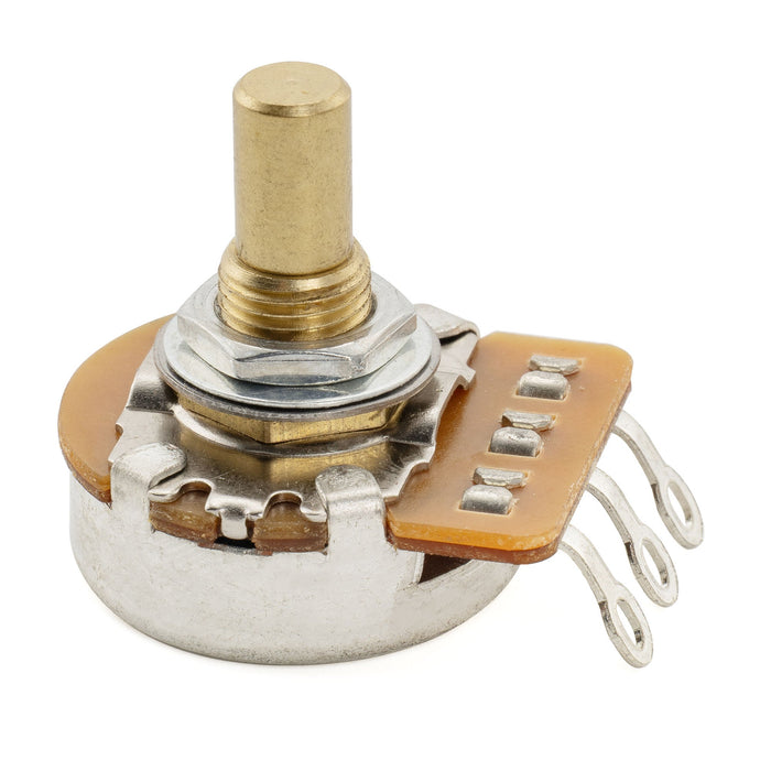 Musiclily Pro HD A1M ポット 黄銅製 メトリック ソリッド ショートシャフト 6.5mm オーディオテーパー ポテンショメーター エレキギター/ベース用