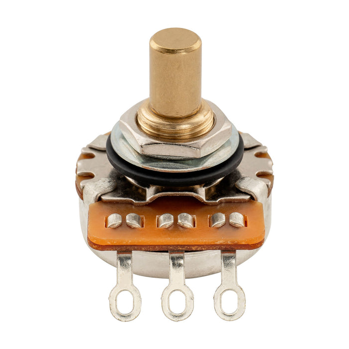 Musiclily Pro HD A1M+B1M Pots Brass Solid Short Shaft 1/4 Inch Audio Linear Taper Potentiometers for Jazzmaster Jaguar?Style Electric Guitar Bass (Set of 1A1B)