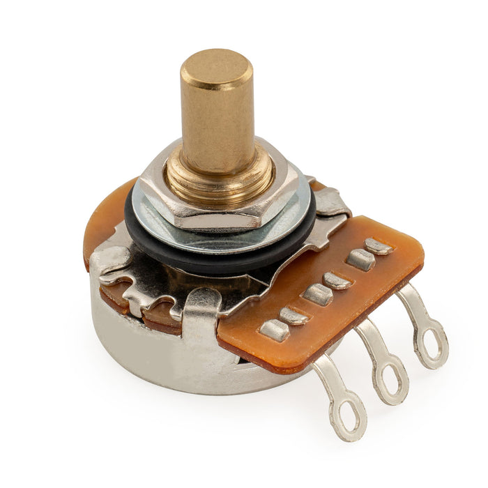 Musiclily Pro HD A1M Pot Brass Solid Short Shaft 1/4 Inch Audio Taper Potentiometer for Electric Guitar Bass