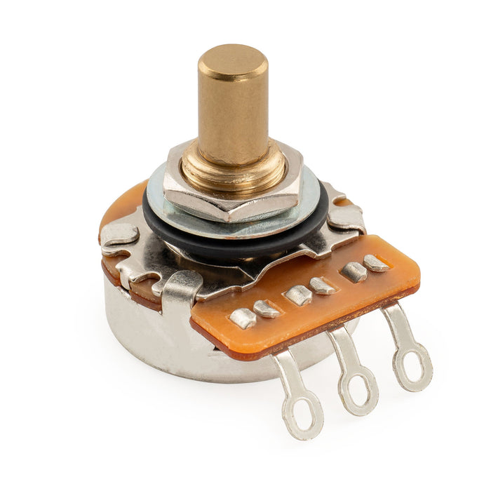 Musiclily Pro HD A1M Pot Brass Solid Short Shaft 1/4 Inch Audio Taper Potentiometer for Electric Guitar Bass