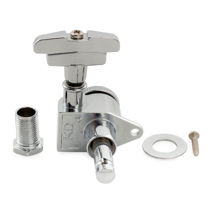 Musiclily Pro R18K Single 18:1 Ratio Full Sealed Locking Machine Head Treble Side Tuner Tuning Peg Key with GR-Style Button for Acoustic Electric Guitar