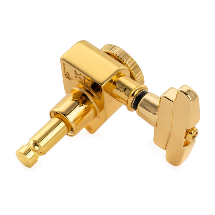 Musiclily Pro R18K Single 18:1 Ratio Full Sealed Locking Machine Head Treble Side Tuner Tuning Peg Key with GR-Style Button for Acoustic Electric Guitar