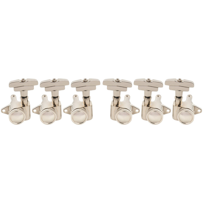 Musiclily Pro R18K 3R3L 18:1 Ratio Full Sealed Locking Machine Heads Tuners Tuning Pegs Keys with GR-Style Button for Acoustic Electric Guitar