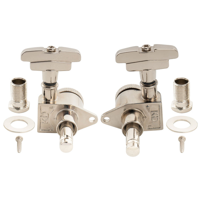 Musiclily Pro R18K 3R3L 18:1 Ratio Full Sealed Locking Machine Heads Tuners Tuning Pegs Keys with GR-Style Button for Acoustic Electric Guitar