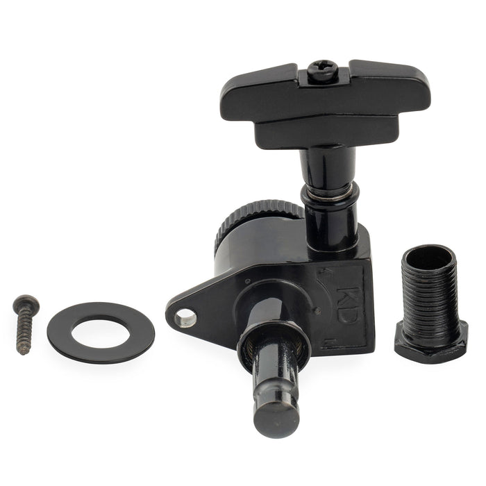 Musiclily Pro R18K Single 18:1 Ratio Full Sealed Locking Machine Head Bass Side Tuner Tuning Peg Key with GR-Style Button for Acoustic Electric Guitar