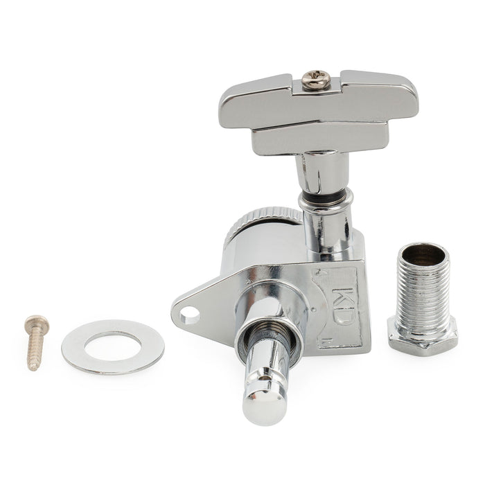 Musiclily Pro R18K Single 18:1 Ratio Full Sealed Locking Machine Head Bass Side Tuner Tuning Peg Key with GR-Style Button for Acoustic Electric Guitar