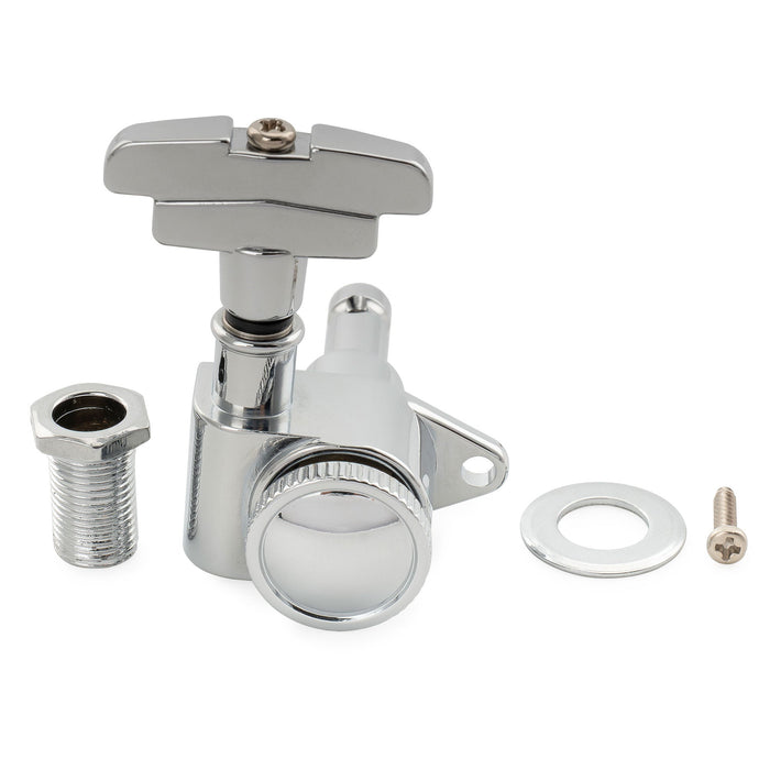 Musiclily Pro R18K Single 18:1 Ratio Full Sealed Locking Machine Head Bass Side Tuner Tuning Peg Key with GR-Style Button for Acoustic Electric Guitar