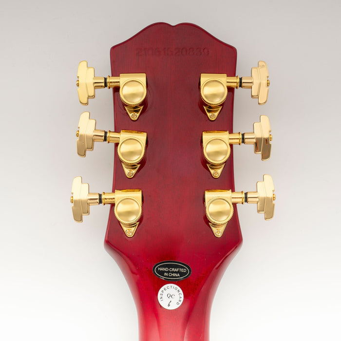 Musiclily Pro R18K Single 18:1 Ratio Full Sealed Locking Machine Head Bass Side Tuner Tuning Peg Key with GR-Style Button for Acoustic Electric Guitar