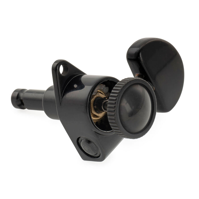 Musiclily Pro R18K Single 18:1 Ratio Full Sealed Locking Machine Head Treble Side Tuner Tuning Peg Key with Half Moon Button for Acoustic Electric Guitar