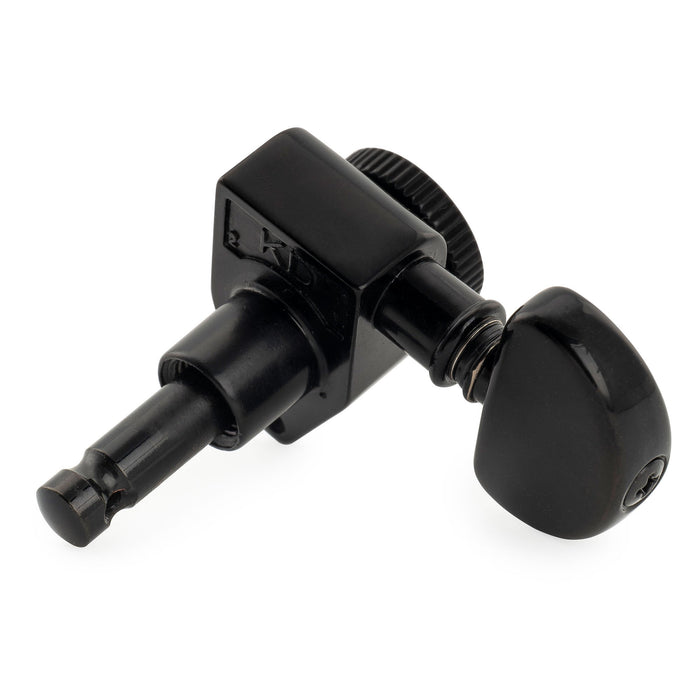 Musiclily Pro R18K Single 18:1 Ratio Full Sealed Locking Machine Head Treble Side Tuner Tuning Peg Key with Half Moon Button for Acoustic Electric Guitar