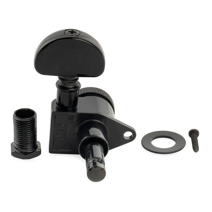 Musiclily Pro R18K Single 18:1 Ratio Full Sealed Locking Machine Head Treble Side Tuner Tuning Peg Key with Half-Moon Button for Acoustic Electric Guitar