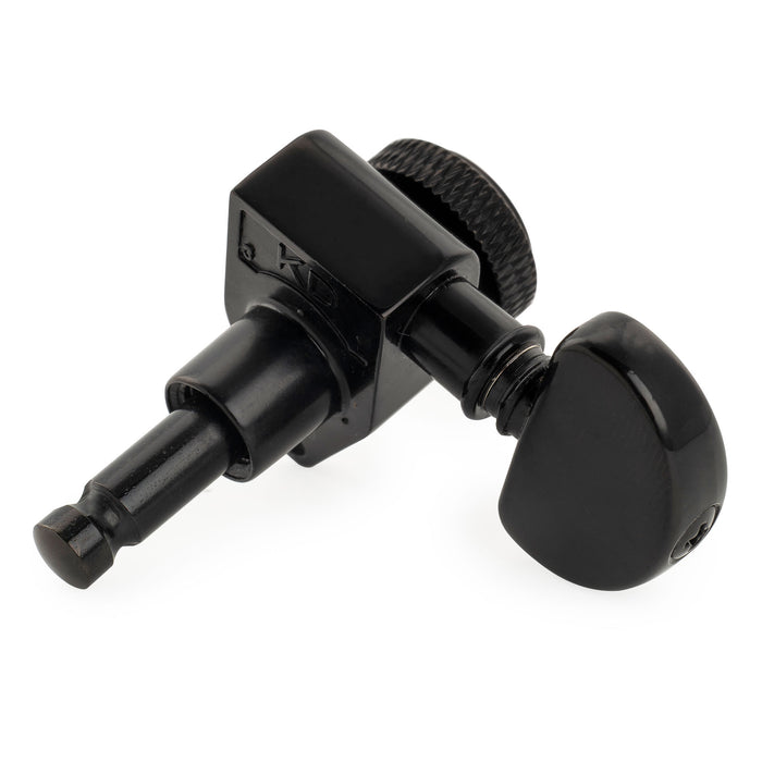 Musiclily Pro R18K Single 18:1 Ratio Full Sealed Locking Machine Head Treble Side Tuner Tuning Peg Key with Half-Moon Button for Acoustic Electric Guitar