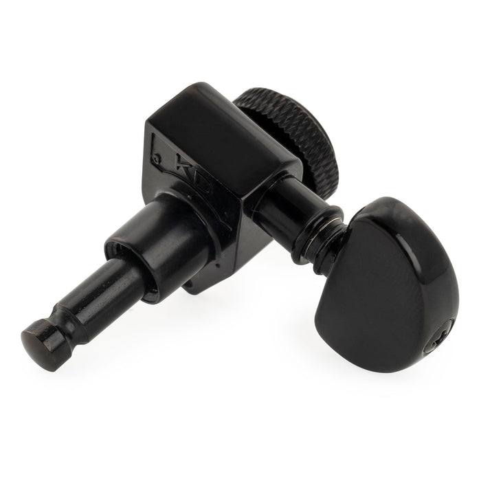 Musiclily Pro R18K Single 18:1 Ratio Full Sealed Locking Machine Head Treble Side Tuner Tuning Peg Key with Half-Moon Button for Acoustic Electric Guitar