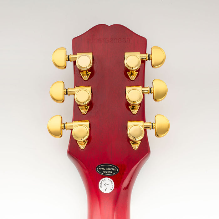 Musiclily Pro R18K Single 18:1 Ratio Full Sealed Locking Machine Head Treble Side Tuner Tuning Peg Key with Half-Moon Button for Acoustic Electric Guitar