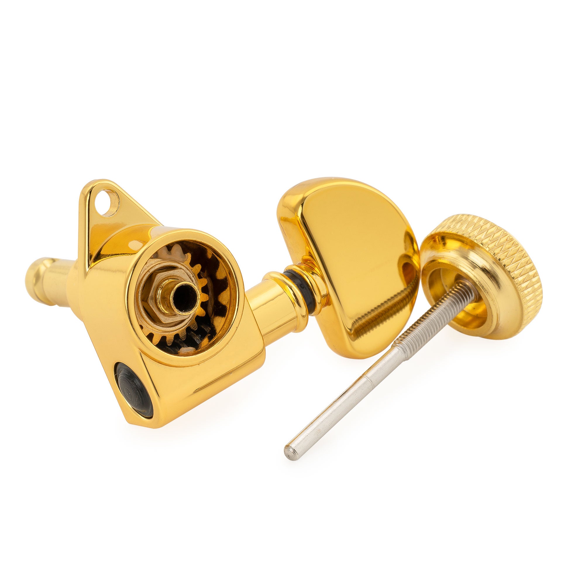 Musiclily Pro R18K-10 Одинарный 18:1 Передаточное число полностью герметичные блокирующие машинки для верхней стороны, тюнеры, ключи с полумесяцем для акустической электрогитары