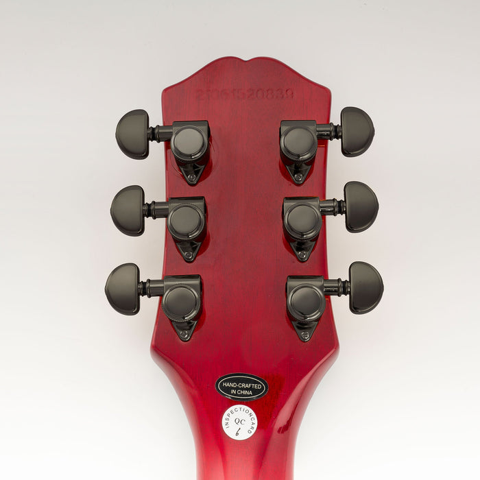 Musiclily Pro R18K Single 18:1 Ratio Full Sealed Locking Machine Head Bass Side Tuner Tuning Peg Key with Half-Moon Button for Acoustic Electric Guitar