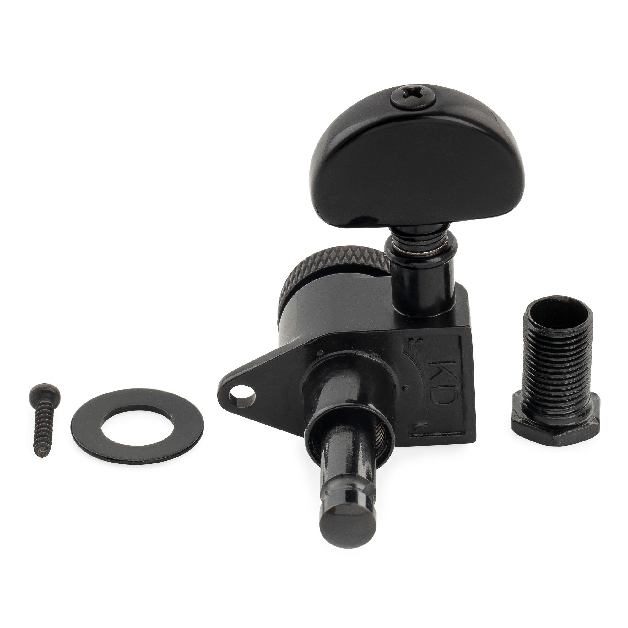 Musiclily Pro R18K-10 Mécanisme de basse à 1 seul rapport 18:1, verrouillage complet, côté grave, bouton en demi-lune, pour guitare acoustique électrique