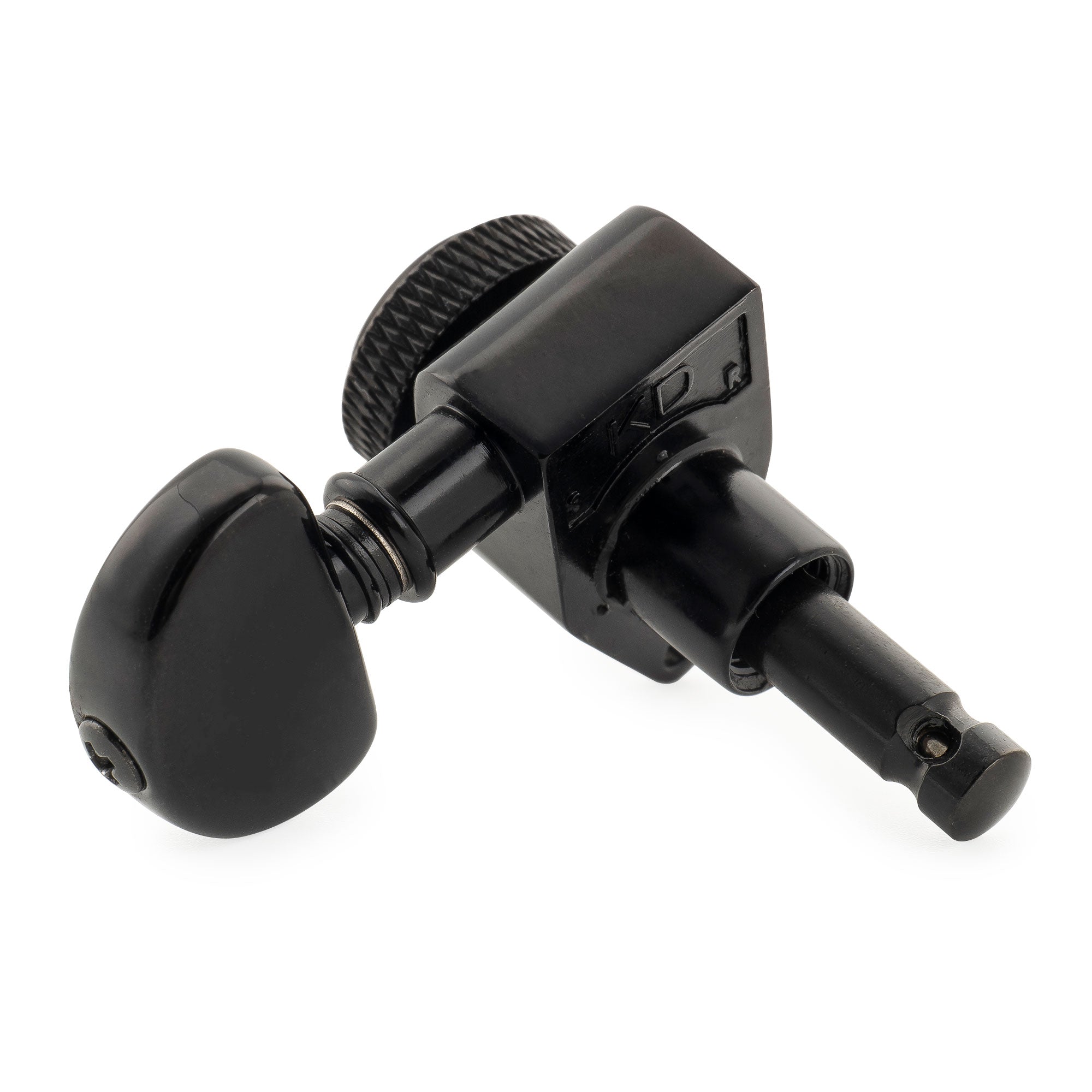 Musiclily Pro R18K-10 Mécanisme de basse à 1 seul rapport 18:1, verrouillage complet, côté grave, bouton en demi-lune, pour guitare acoustique électrique