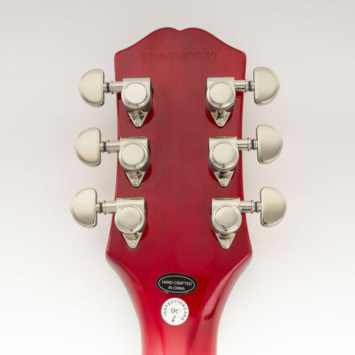 Musiclily Pro R18K Single 18:1 Ratio Full Sealed Locking Machine Head Bass Side Tuner Tuning Peg Key with Half-Moon Button for Acoustic Electric Guitar