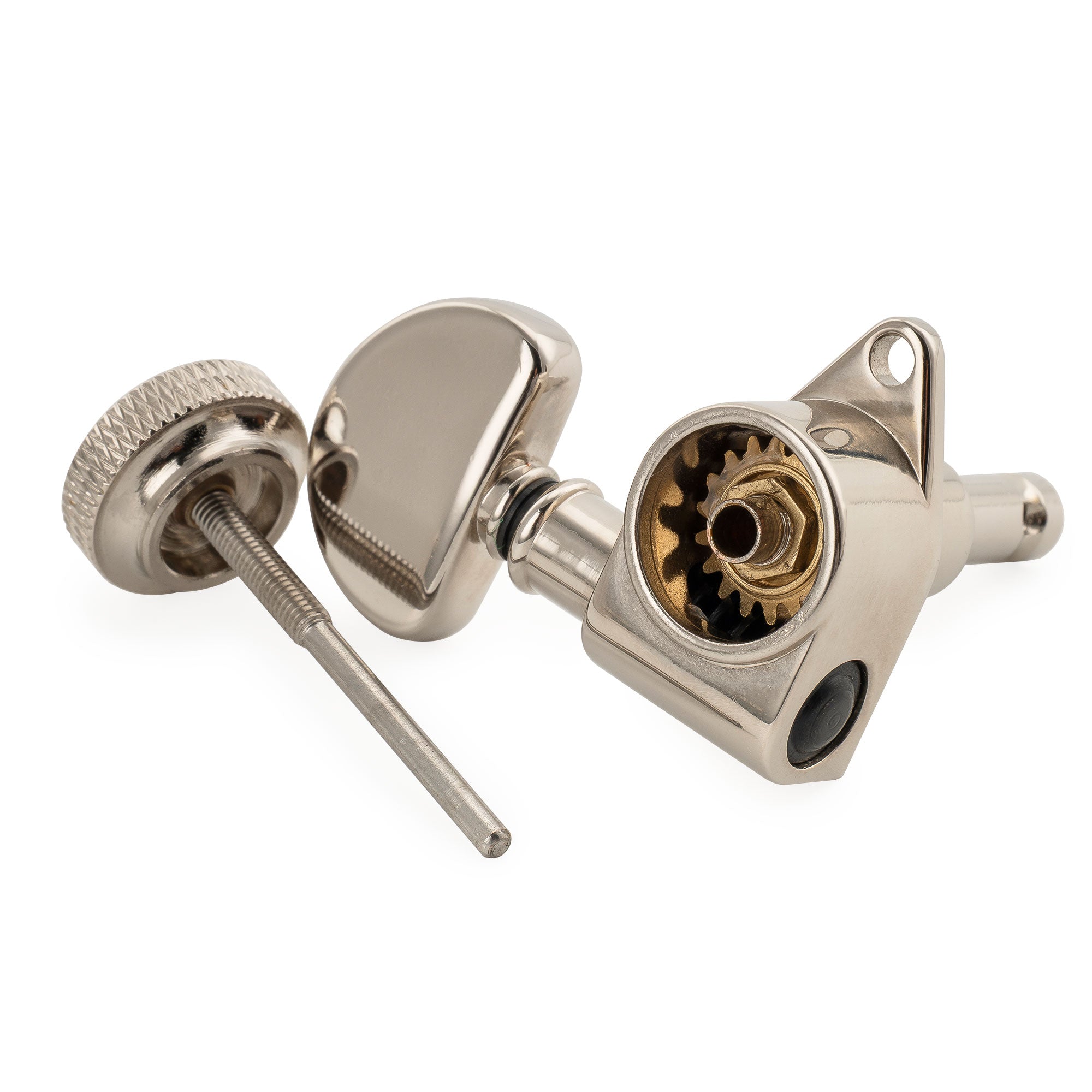 Musiclily Pro R18K-10 Mécanisme de basse à 1 seul rapport 18:1, verrouillage complet, côté grave, bouton en demi-lune, pour guitare acoustique électrique