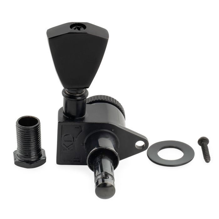 Musiclily Pro R18K Single 18:1 Ratio Full Sealed Locking Machine Head Treble Side Tuner Tuning Peg Key with Keystone Button for Acoustic Electric Guitar