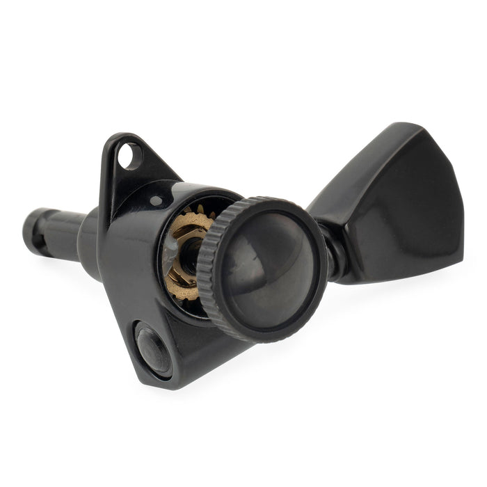 Musiclily Pro R18K Single 18:1 Ratio Full Sealed Locking Machine Head Treble Side Tuner Tuning Peg Key with Keystone Button for Acoustic Electric Guitar