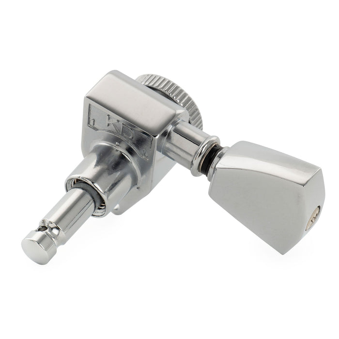 Musiclily Pro R18K Single 18:1 Ratio Full Sealed Locking Machine Head Treble Side Tuner Tuning Peg Key with Keystone Button for Acoustic Electric Guitar