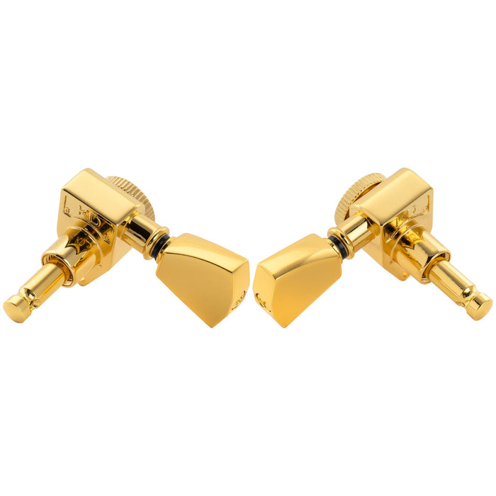 Musiclily Pro R18K 3R3L 18:1 Ratio Full Sealed Locking Machine Heads Tuners Tuning Pegs Keys with Keystone Button for Acoustic Electric Guitar