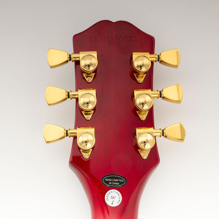 Musiclily Pro R18K Single 18:1 Ratio Full Sealed Locking Machine Head Treble Side Tuner Tuning Peg Key with Keystone Button for Acoustic Electric Guitar