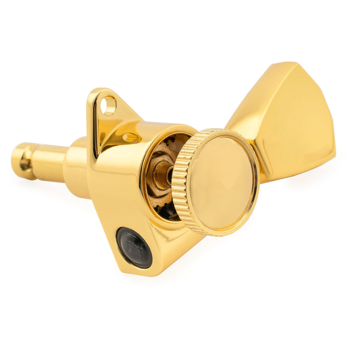 Musiclily Pro R18K Single 18:1 Ratio Full Sealed Locking Machine Head Treble Side Tuner Tuning Peg Key with Keystone Button for Acoustic Electric Guitar